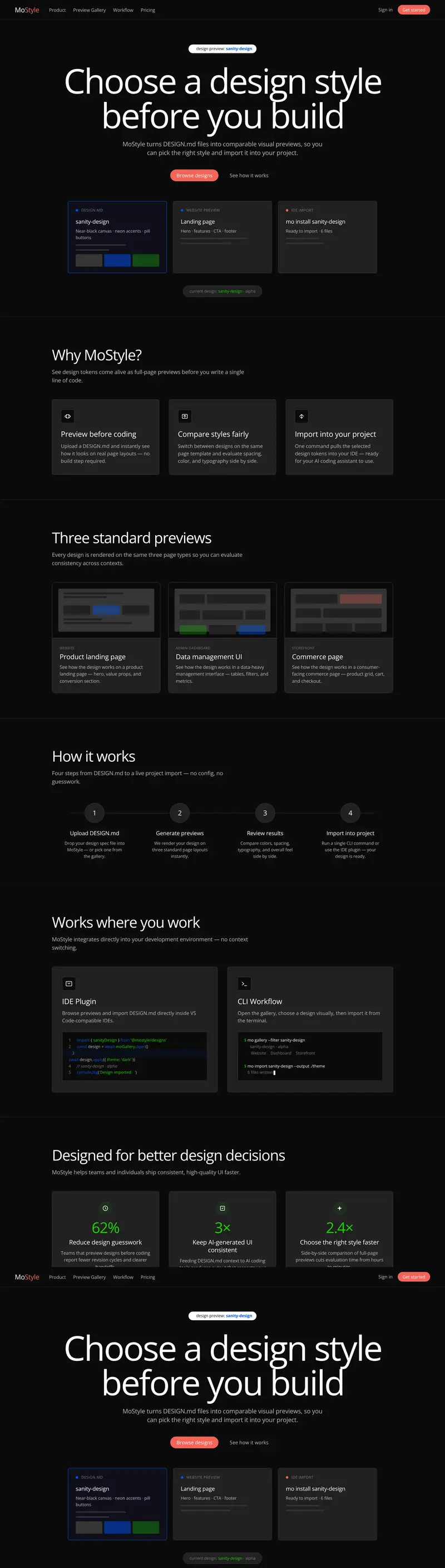 sanity-design preview