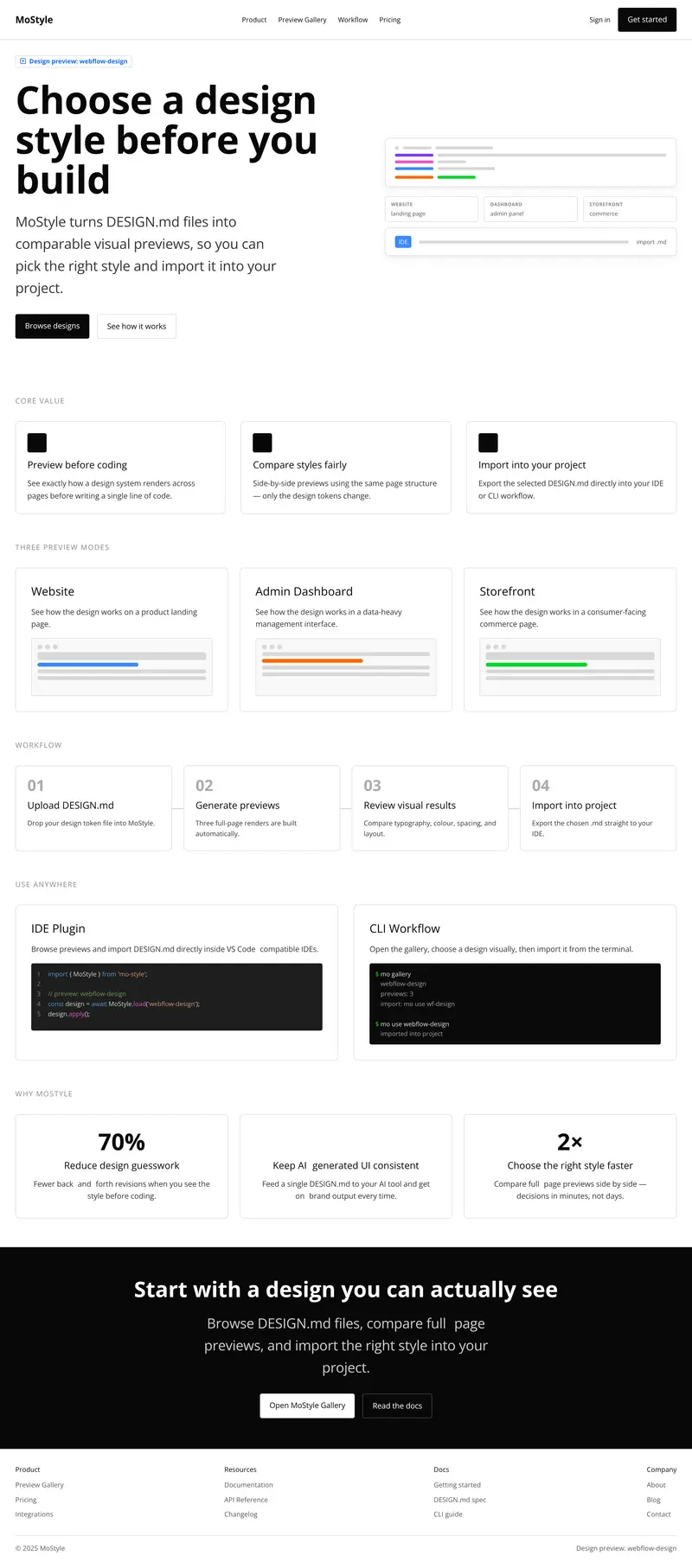 webflow-design preview